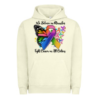 Pigment Pistachio we believe in miracles fight cancer in all colors Urban Hoodie - MaliasSmallBusiness