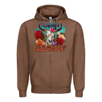 Chestnut always ranchy Zipper Hoodie - Zillion Design Studio
