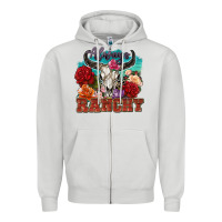Dove Grey always ranchy Zipper Hoodie - Zillion Design Studio
