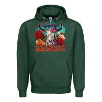 Sports Green always ranchy Zipper Hoodie - Zillion Design Studio