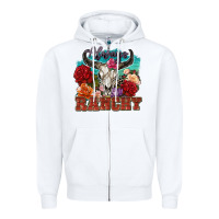 White always ranchy Zipper Hoodie - Zillion Design Studio