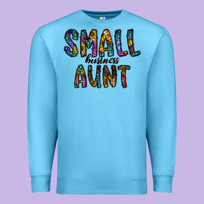 Small Business Aunt Premium Sweatshirt Designed By Cowhidedigitalart