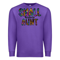 Purple small business aunt Premium Sweatshirt - CowhideDigitalArt