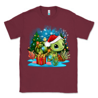 Burgundy christmas turtle Classic Tee - Zillion Design Studio
