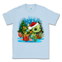 Dusty Blue christmas turtle Classic Tee - Zillion Design Studio
