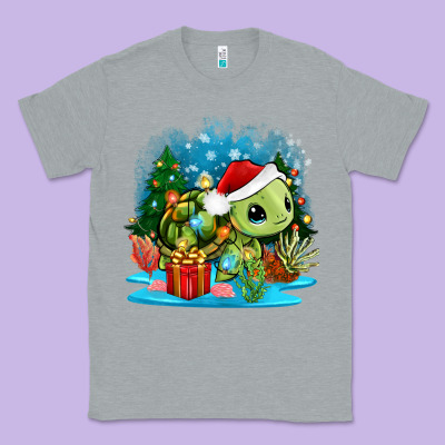 Classic Tee christmas turtle