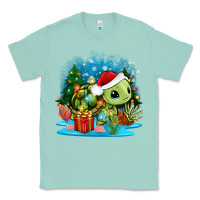 Seafoam christmas turtle Classic Tee - Zillion Design Studio