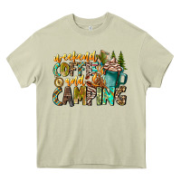 Mossy Weekends Coffee And Camping Heavy Core Tee - CowhideDigitalArt
