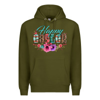 Army Green happy easter western floral serape leopard Premium Hoodie - Jasminsmagicworld