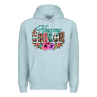 Blue Mist happy easter western floral serape leopard Premium Hoodie - Jasminsmagicworld