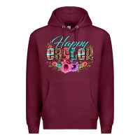 Burgundy happy easter western floral serape leopard Premium Hoodie - Jasminsmagicworld