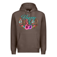 Coffee happy easter western floral serape leopard Premium Hoodie - Jasminsmagicworld