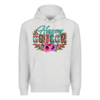 Dove Grey happy easter western floral serape leopard Premium Hoodie - Jasminsmagicworld