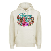 Oatmeal Heather happy easter western floral serape leopard Premium Hoodie - Jasminsmagicworld