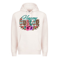Pale Pink happy easter western floral serape leopard Premium Hoodie - Jasminsmagicworld