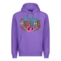 Purple happy easter western floral serape leopard Premium Hoodie - Jasminsmagicworld
