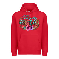 Red happy easter western floral serape leopard Premium Hoodie - Jasminsmagicworld
