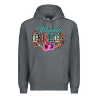 Rock happy easter western floral serape leopard Premium Hoodie - Jasminsmagicworld
