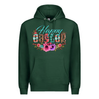Sports Green happy easter western floral serape leopard Premium Hoodie - Jasminsmagicworld