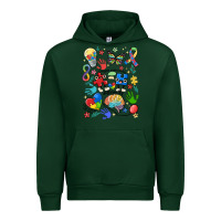 Forest Green somebody's loud & proud autism mama Urban Hoodie - MaliasSmallBusiness