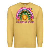 Antique Gold summer vibes  rainbow Premium Sweatshirt - HRA Design Shop