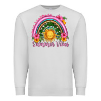 Dove Grey summer vibes  rainbow Premium Sweatshirt - HRA Design Shop