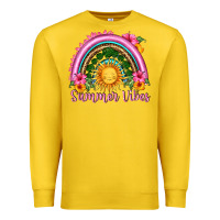 Lemon summer vibes  rainbow Premium Sweatshirt - HRA Design Shop