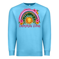 Ocean Blue summer vibes  rainbow Premium Sweatshirt - HRA Design Shop