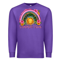 Purple summer vibes  rainbow Premium Sweatshirt - HRA Design Shop
