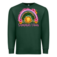 Sports Green summer vibes  rainbow Premium Sweatshirt - HRA Design Shop