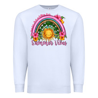 White summer vibes  rainbow Premium Sweatshirt - HRA Design Shop