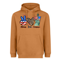 Meerkat Peace love america 4th of july Heavyweight Hoodie - CowGirlArtShop