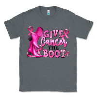 Charcoal Heather give cancer the boot Classic Tee - RanaPortraitStore