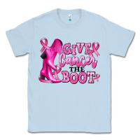 Dusty Blue give cancer the boot Classic Tee - RanaPortraitStore