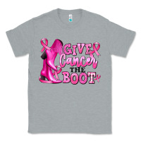 Heather Grey give cancer the boot Classic Tee - RanaPortraitStore
