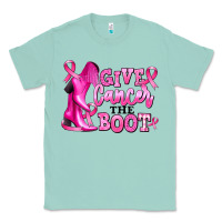 Seafoam give cancer the boot Classic Tee - RanaPortraitStore