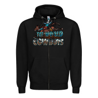 Black the world needs more cowboys Zipper Hoodie - Zillion Design Studio