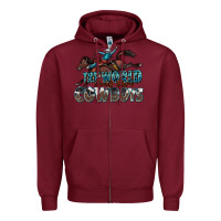 Burgundy the world needs more cowboys Zipper Hoodie - Zillion Design Studio