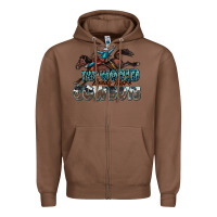 Chestnut the world needs more cowboys Zipper Hoodie - Zillion Design Studio