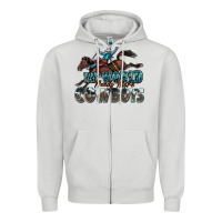 Dove Grey the world needs more cowboys Zipper Hoodie - Zillion Design Studio