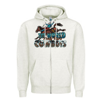 Oatmeal Heather the world needs more cowboys Zipper Hoodie - Zillion Design Studio
