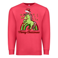 Cardinal merry christmas unicorn Premium Sweatshirt - FaDigitalArtStudio