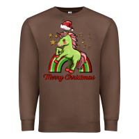 Chestnut merry christmas unicorn Premium Sweatshirt - FaDigitalArtStudio