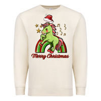 Sandshell merry christmas unicorn Premium Sweatshirt - FaDigitalArtStudio
