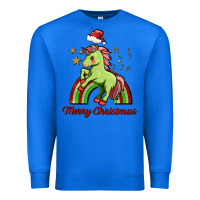 True Royal merry christmas unicorn Premium Sweatshirt - FaDigitalArtStudio