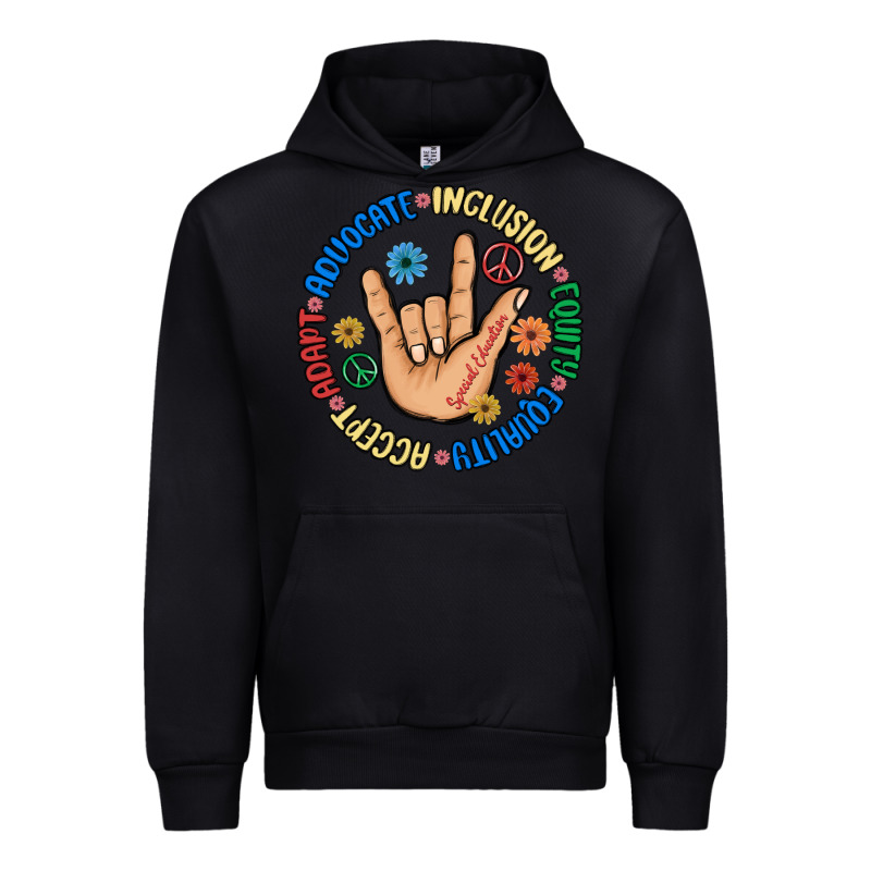 Advocate Inclusion Equity Equality Accept Adapt Urban Hoodie by MaliasSmallBusiness | Teevron