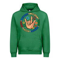 Emerald advocate inclusion equity equality accept adapt Urban Hoodie - MaliasSmallBusiness