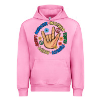 Fuchsia Pink advocate inclusion equity equality accept adapt Urban Hoodie - MaliasSmallBusiness