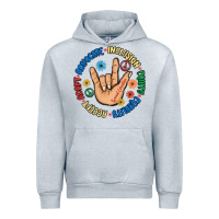 Heather Grey advocate inclusion equity equality accept adapt Urban Hoodie - MaliasSmallBusiness