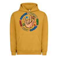 Pigment Peanut Butter advocate inclusion equity equality accept adapt Urban Hoodie - MaliasSmallBusiness